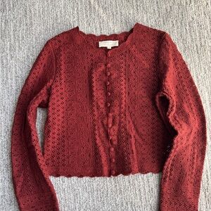Sezane Noelie Cardigan
Color : Brick
Size : XS